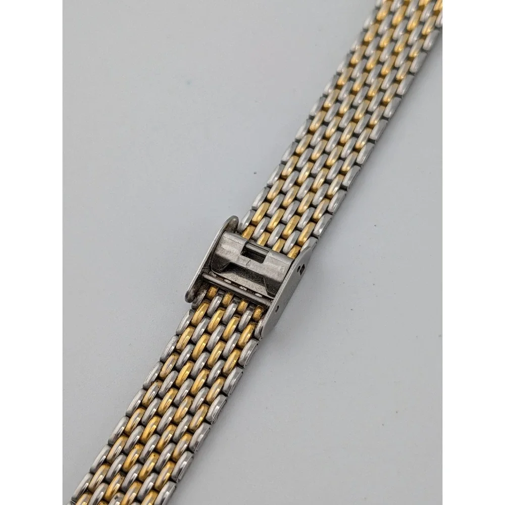 Geneva Women's Watch 25mm Case Two Tone Adjustable Band- New Battery